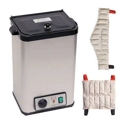 Relief Pak Heating Unit, 6-Pack Capacity, Stationary with (3) Standard, (2) Oversize, (1) Neck Pack, 220V