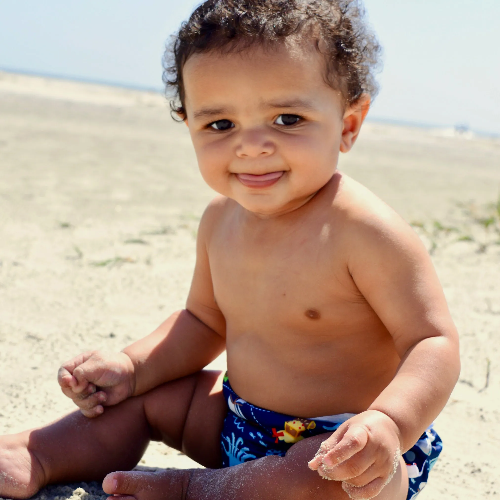 Reusable Swim Diaper & Sun Hat Set