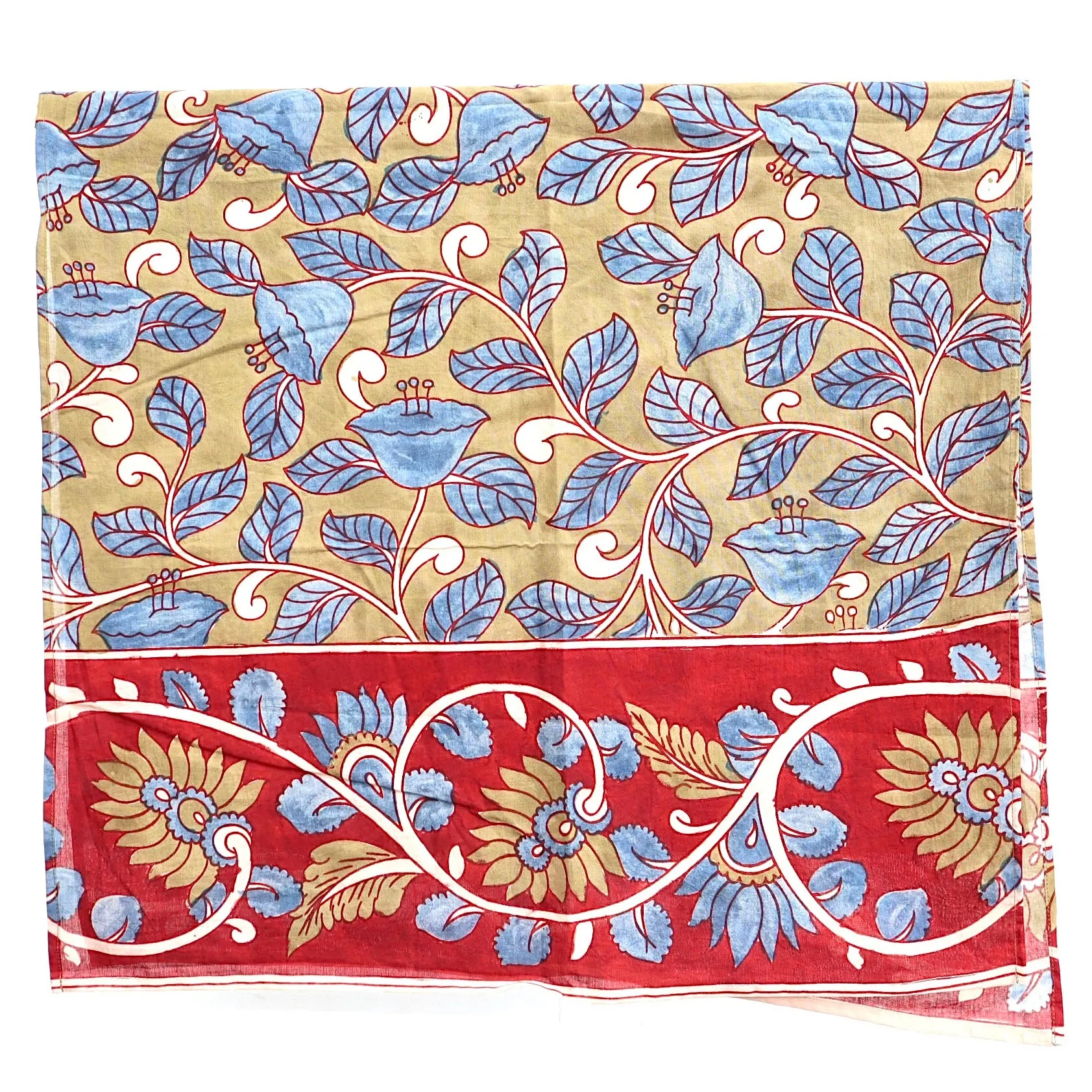 Saffron love – Limited Edition Hand Painted Cotton Scarf (HS0010)