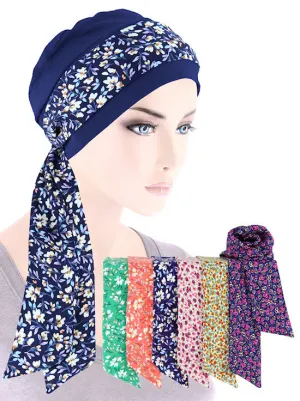 SASHSF6#Headband Sash Spring Florals (6pc set)