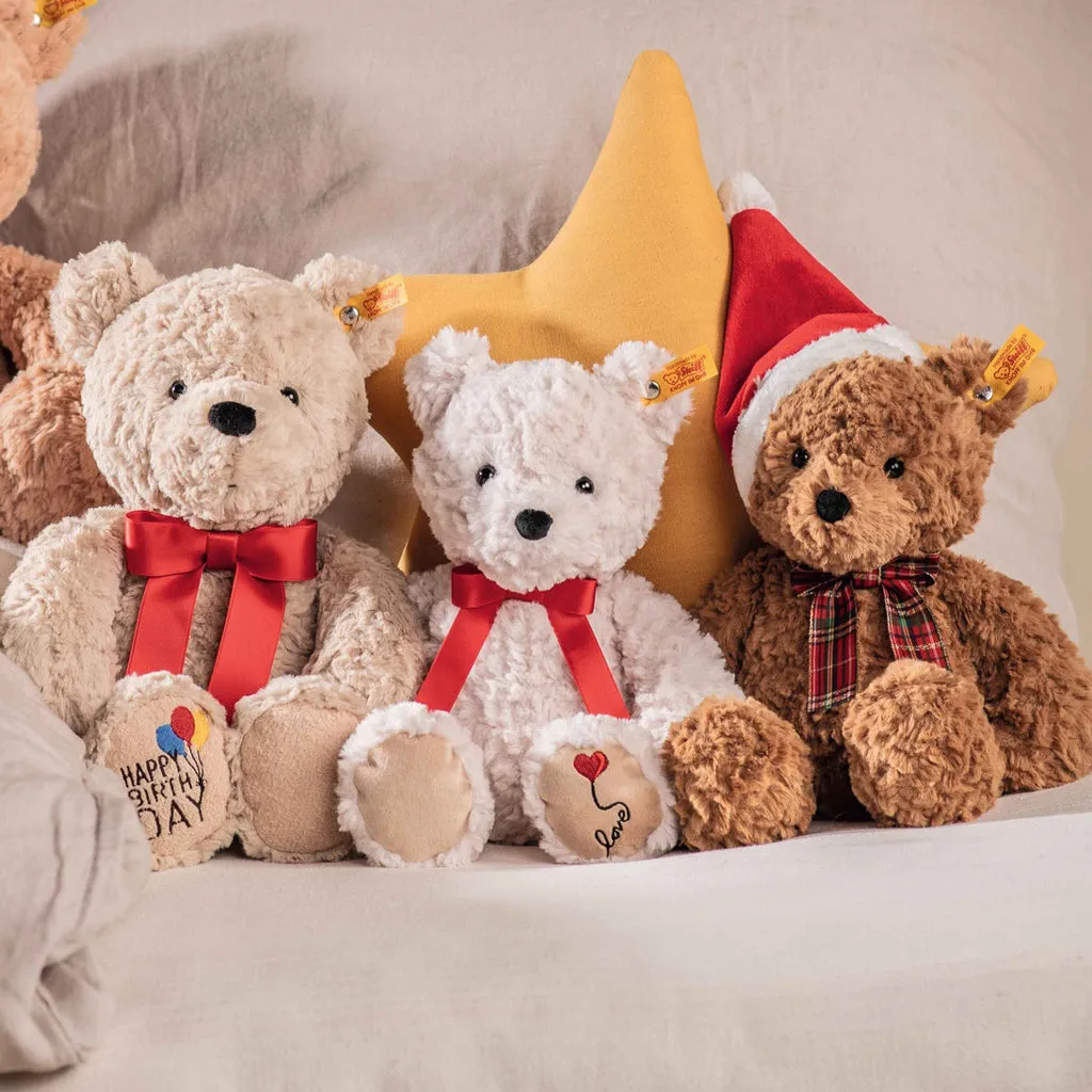 Steiff Jimmy Christmas Bear with Personalised Red Stocking Gift Set