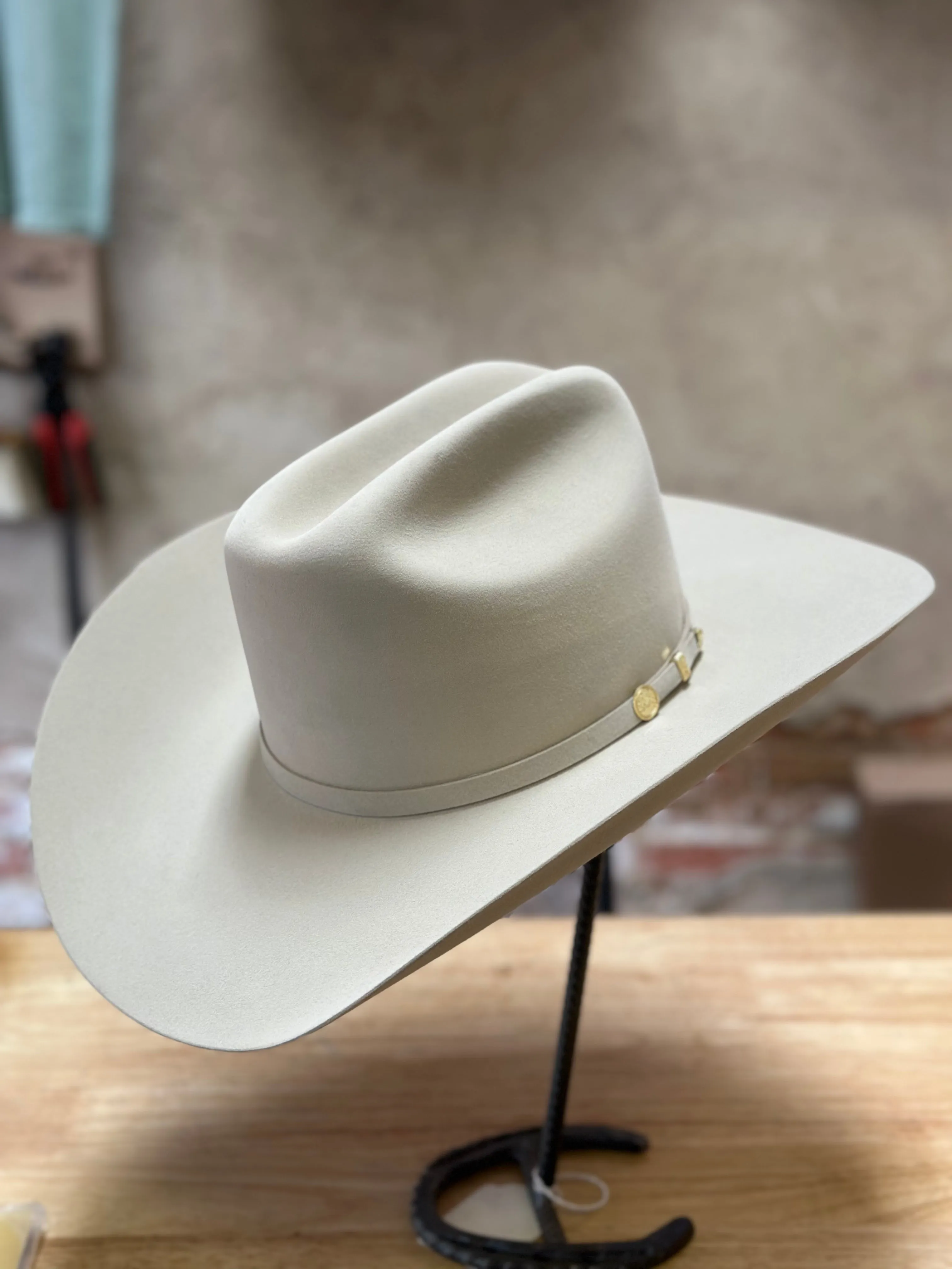 Stetson El Presidente 100X Felt Cowboy Hat - 4 1/4" Brim