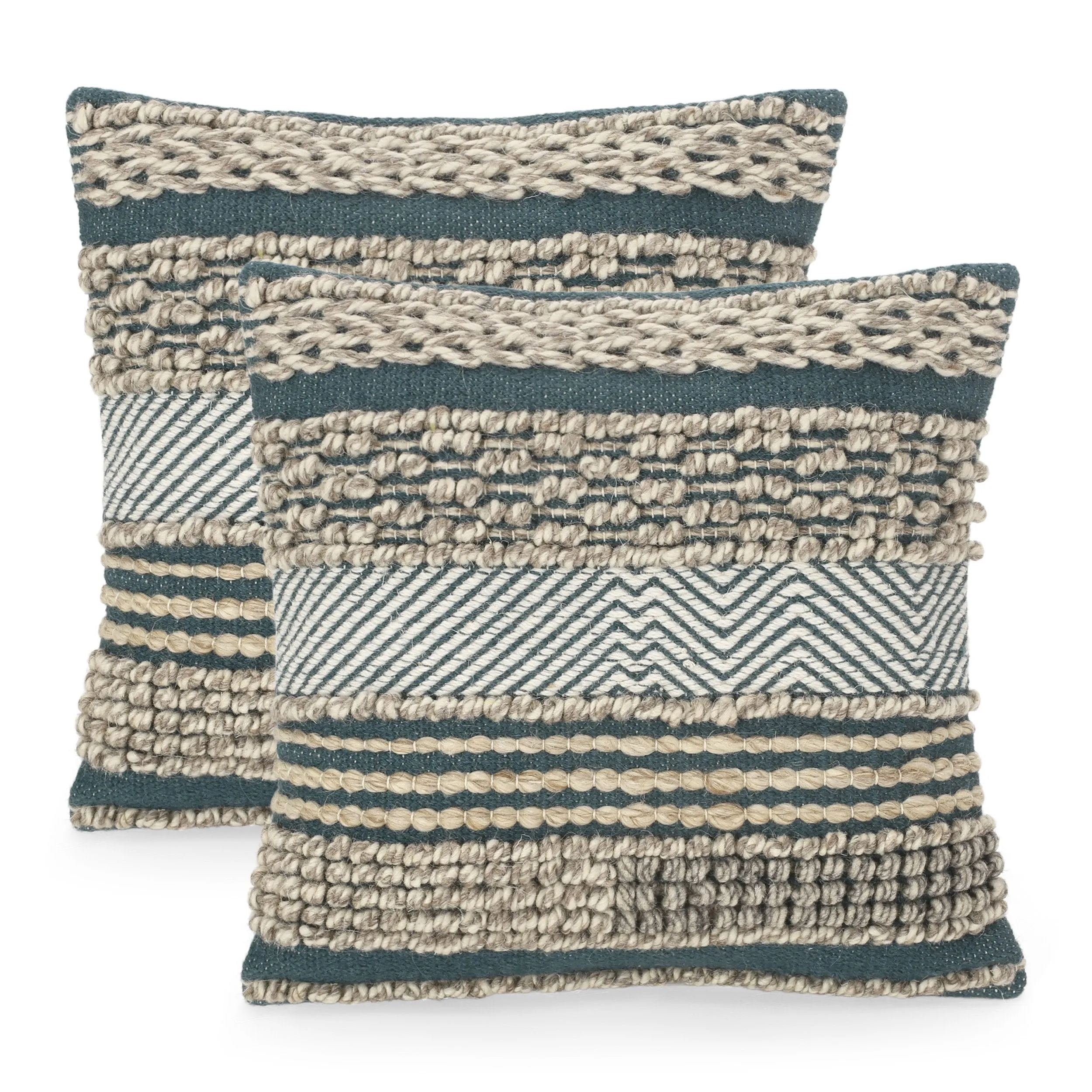 Symere Hand-Loomed Boho Throw Pillow