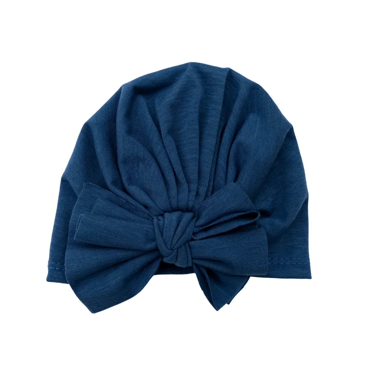 THE LITTLE LOOKERS Unisex Soft Hosiery Turban Bow Knot Cap, Baby Headwear | Suitable for 3 to 18 Months Baby