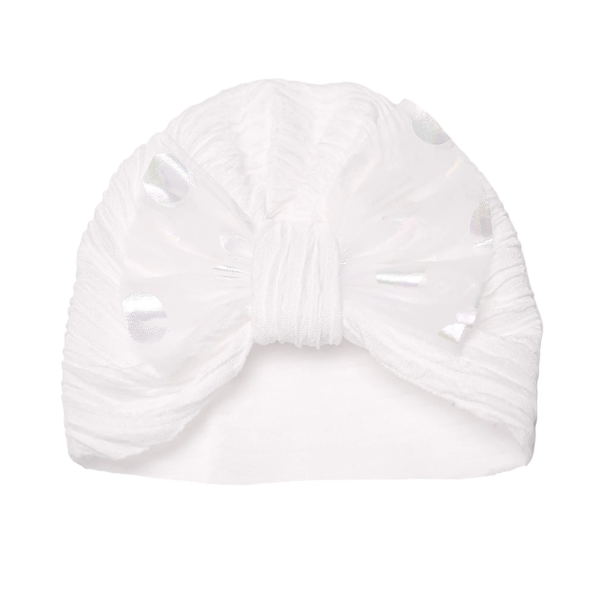 THE LITTLE LOOKERS Unisex Soft Turban Bow Knot Cap, Baby Head-Wear, Beanie Cap for Newborn Baby/Infants | Suitable for 3 to 18 Months Baby