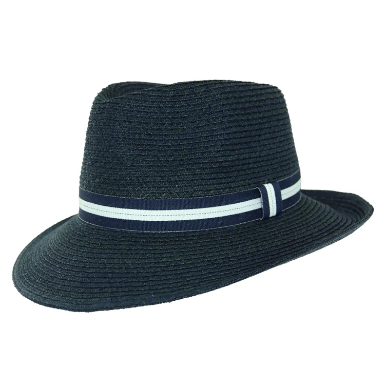 Tina M Copenhagen Bailey Wide Brim Trilby - Navy