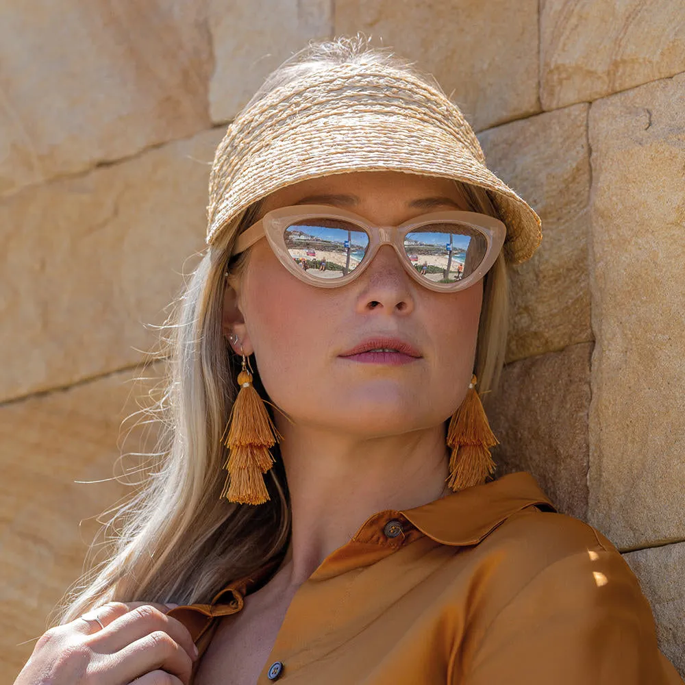 Tina M Copenhagen Noosa Raffia Visor - Natural