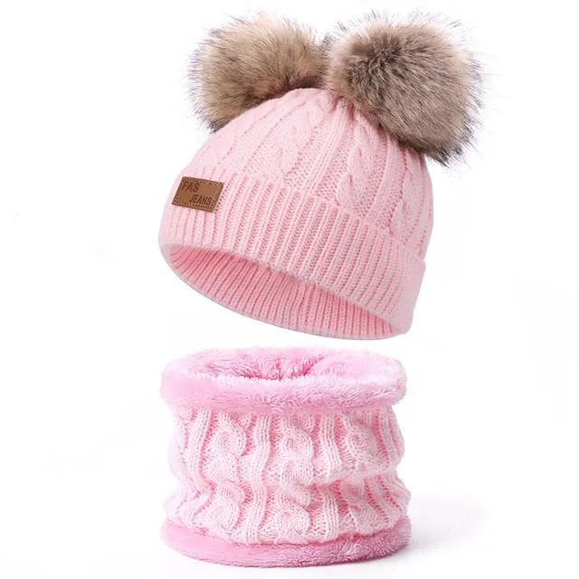 Ultra-Soft Kids Hat and Scarf Set