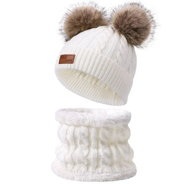 Ultra-Soft Kids Hat and Scarf Set