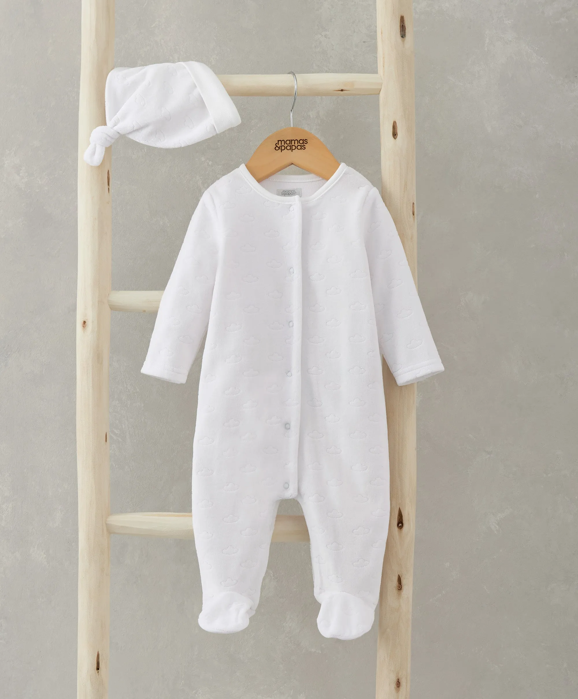 Velour Cloud All-in-One with Hat - 2 Piece Set