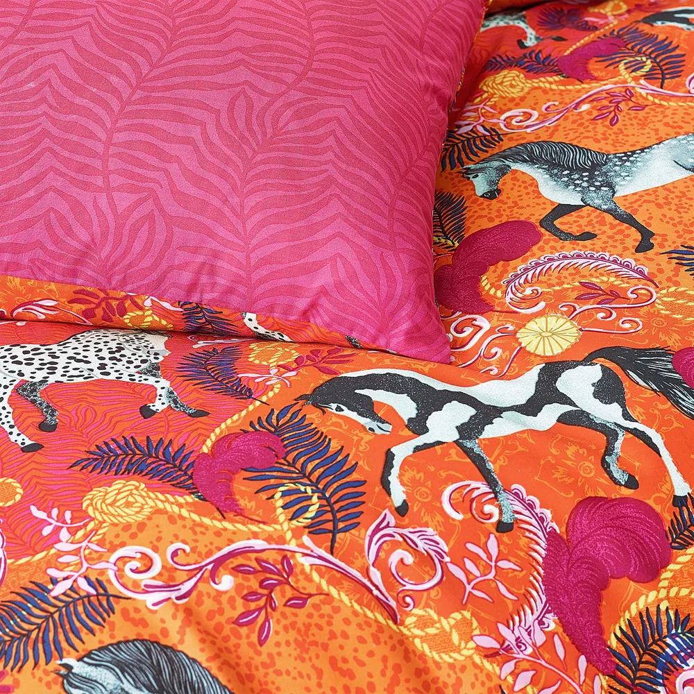 Vivid Andalucian Duvet Cover Set Orange