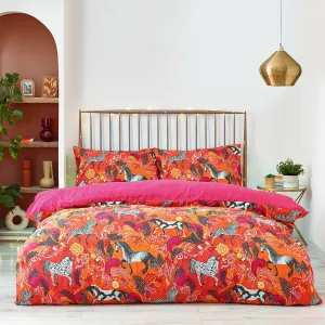 Vivid Andalucian Duvet Cover Set Orange