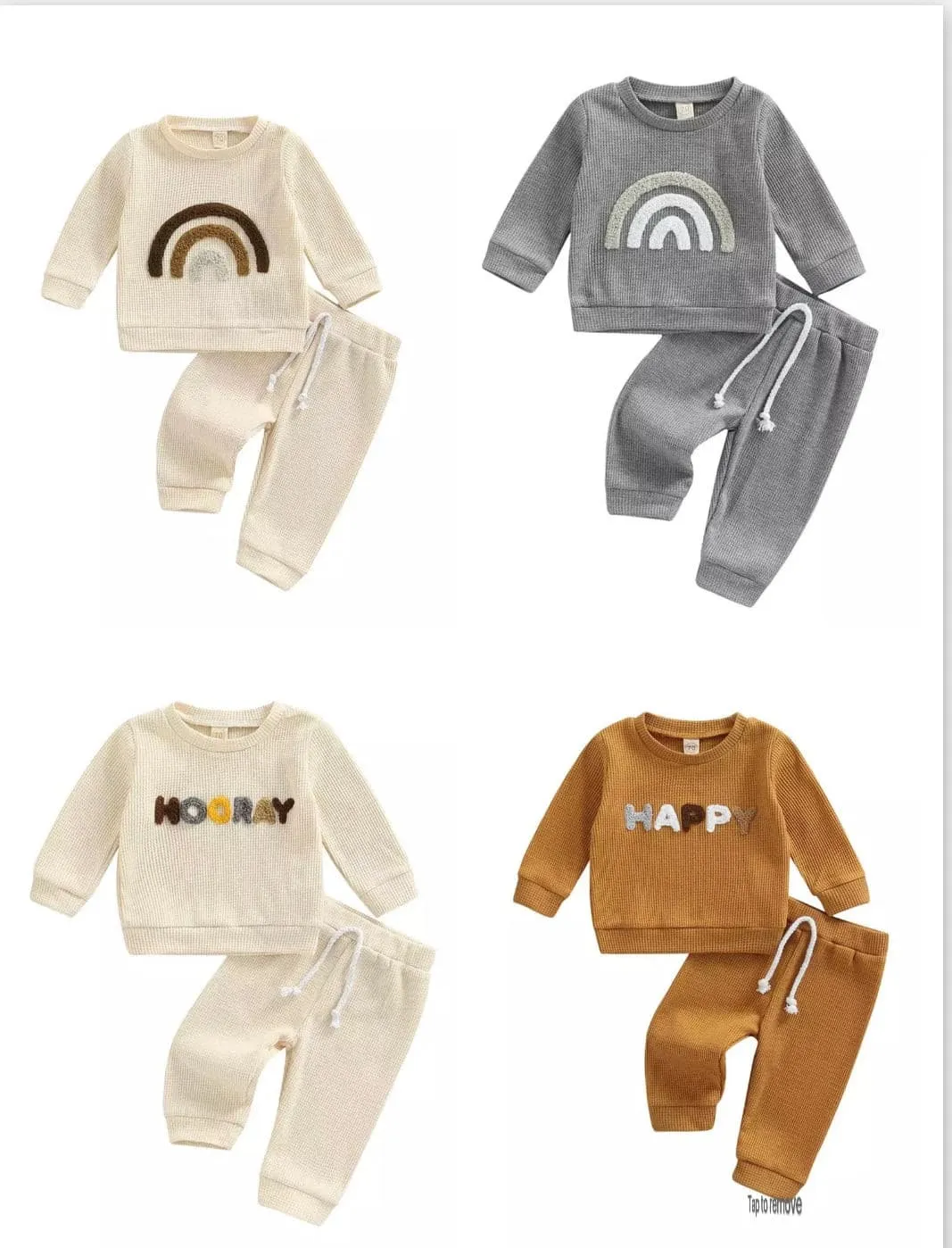 Waffle Boho Tracksuit - Assorted Colours