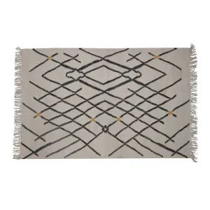 Woven Wool and Cotton Rug