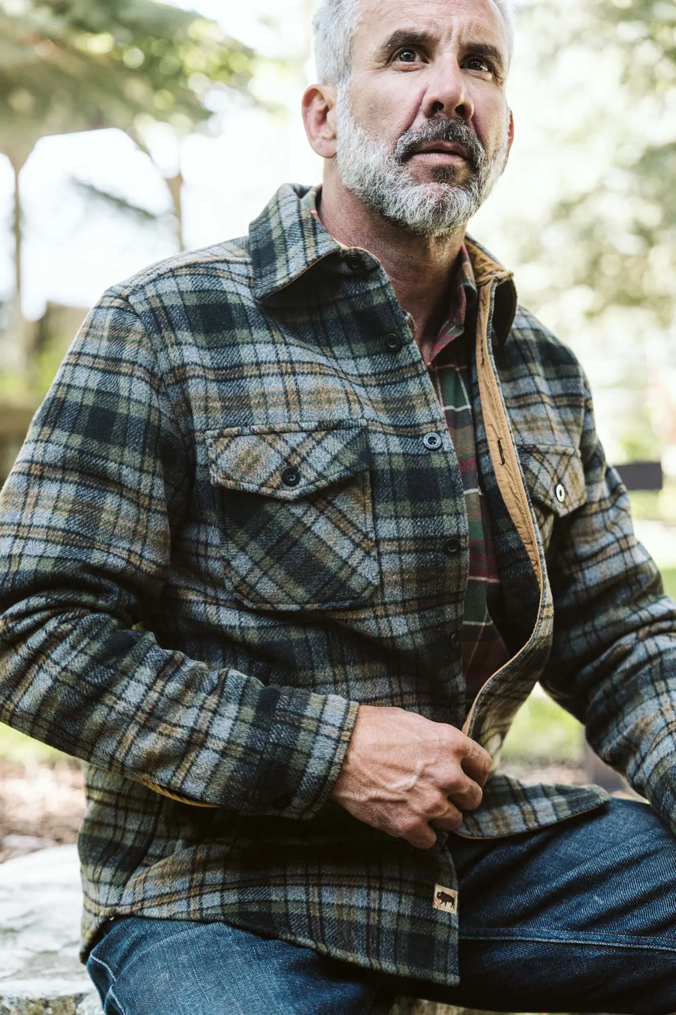 Yukon Wool Shirt Jac | Timber Moss Plaid