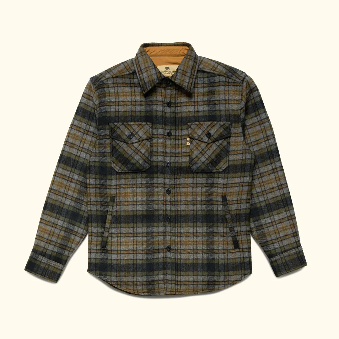 Yukon Wool Shirt Jac | Timber Moss Plaid